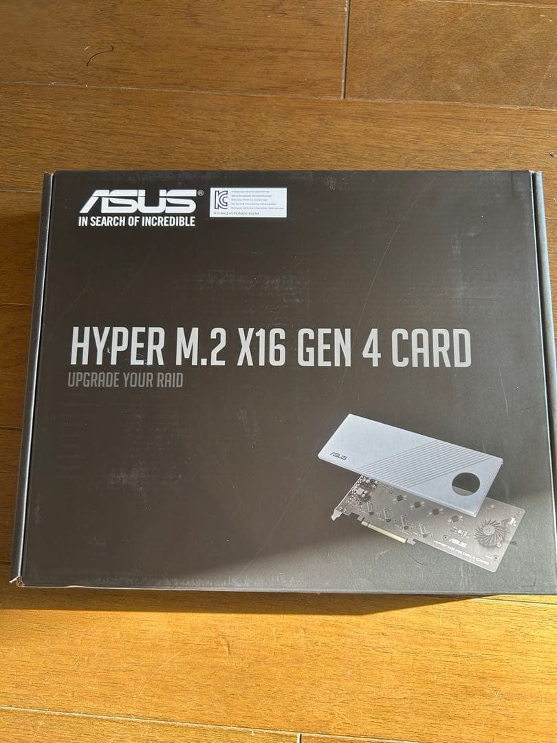 拡張カード ASUS HYPER M.2 X16 GEN 4 CARD