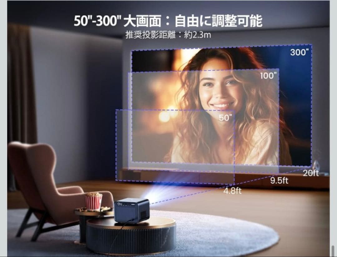 最新進級完全密閉防塵プロジェクター4K 高輝度30000lm 定価29800円