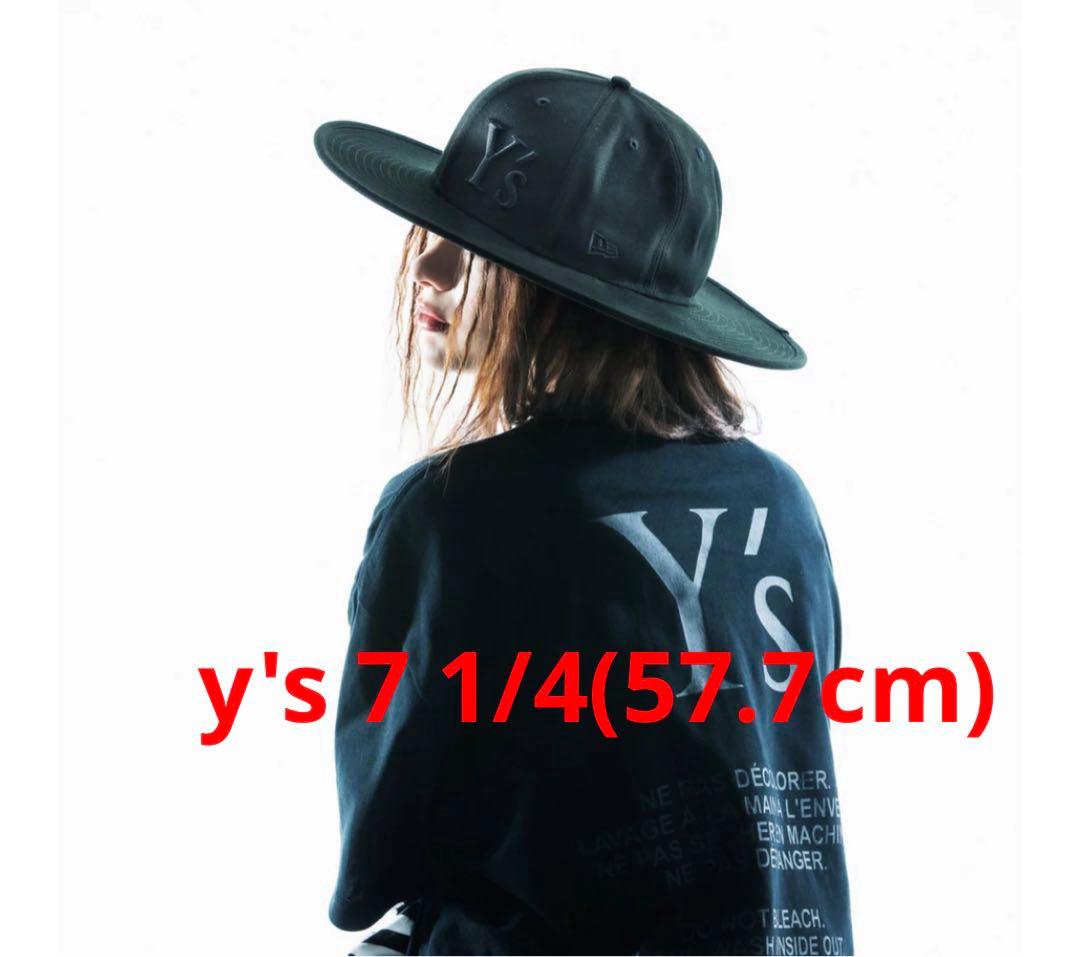 7 1/4Y's ニューエラフィッテド ロングブリムハット FW24 ブラック