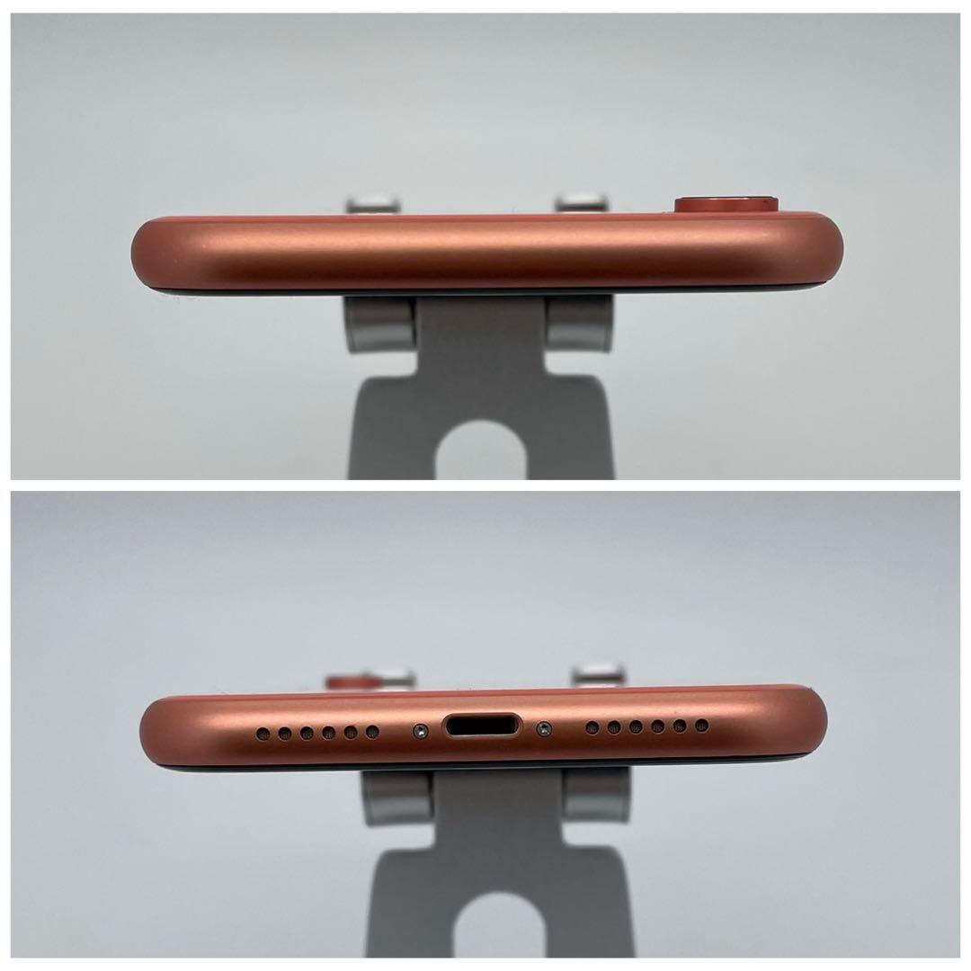 B 100% iPhone XR 64 GB SIMフリー コーラル 本体