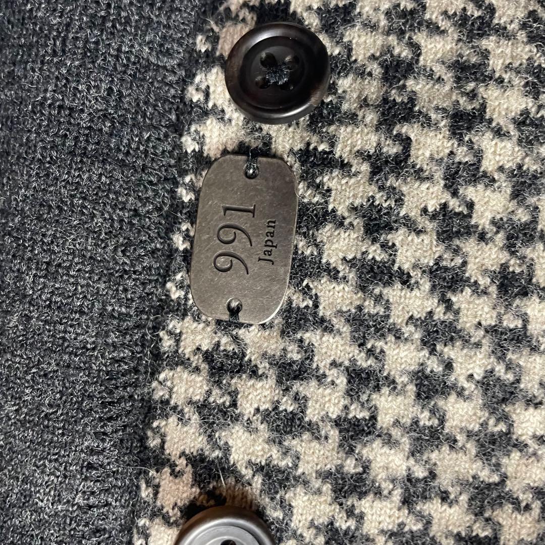 911japan Ropsario ニットジャケット&ベスト Lサイズ　千鳥柄