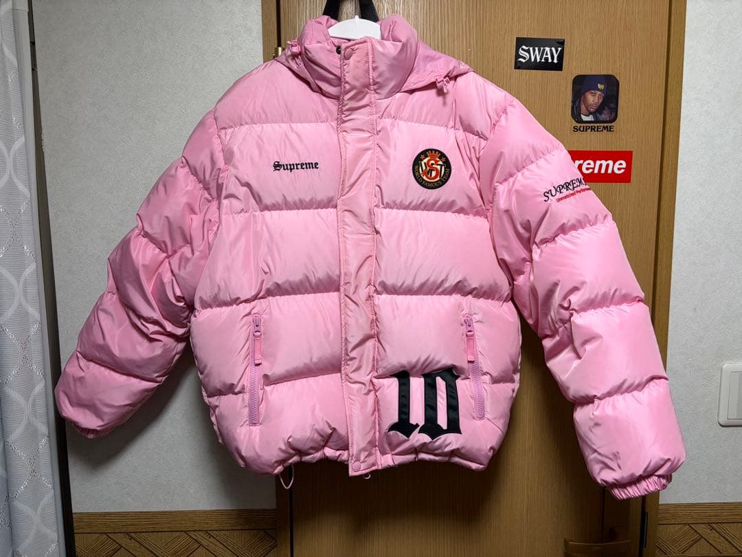 Supreme UMBROピンク ダウンジャケット希少Sサイズ