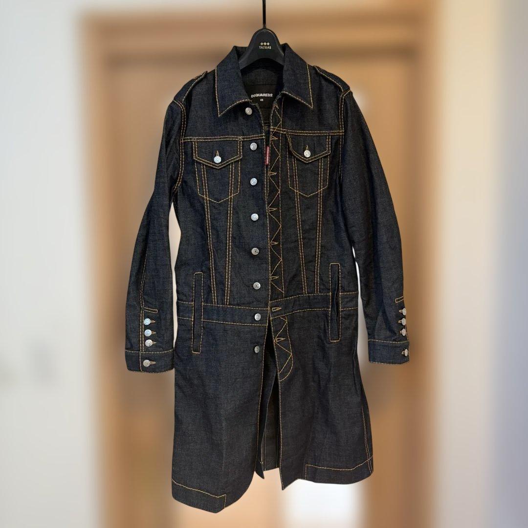 DSQUARED2 ダークデニムハーフコート48