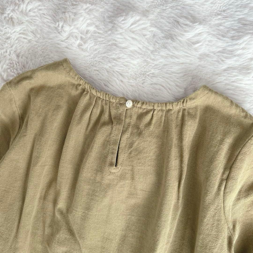 45R★コットン　フリル　ブラウス　カットソー　長袖