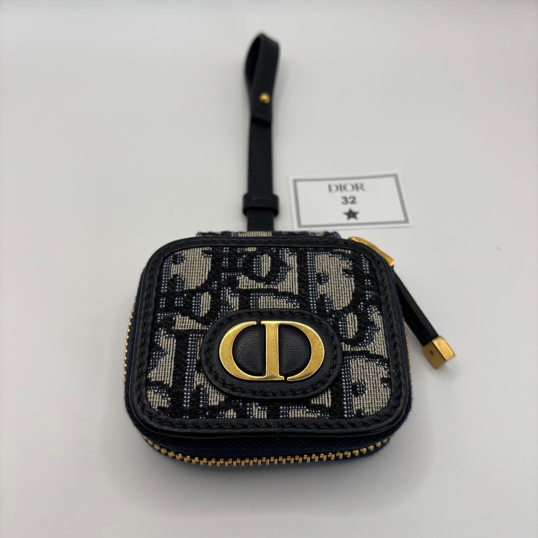 Christian Dior airpods pro ケース　ネイビー　総柄