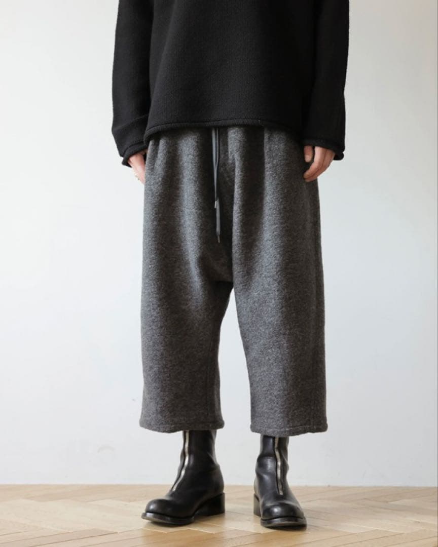 MB ULTIMATE FABRIC ウール縮繊サルエルパンツ グレー サイズS