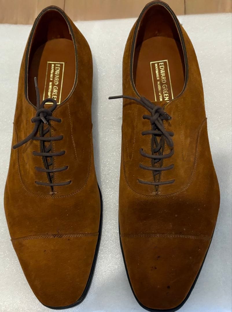 EDWARD GREEN ブラウン スエード ドレスシューズ