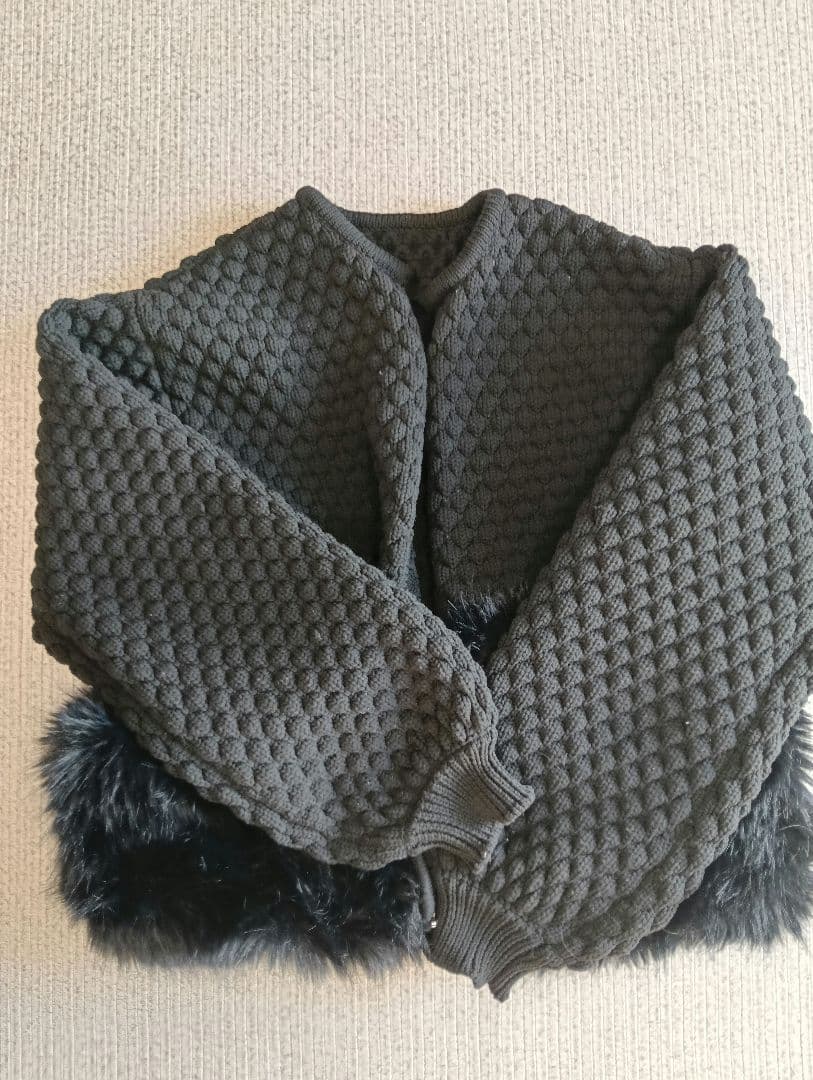 【maison de dolce. 】美品　ファーリーNT(ブラック)