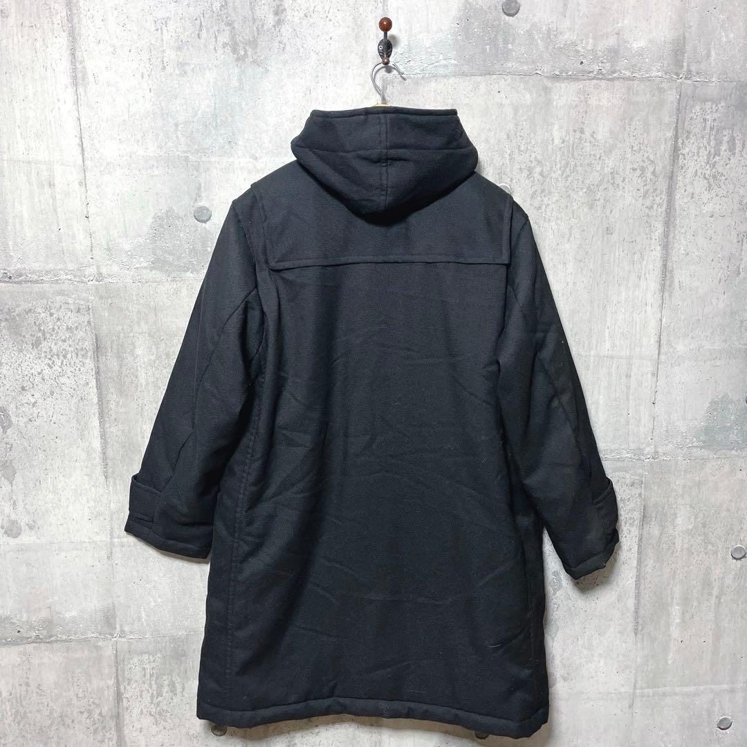 BEAMS ビームス メンズ TECHTWEED ダッフルコート M ブラック
