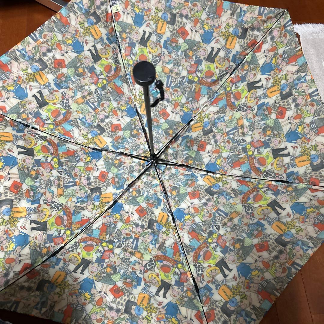 【ピンキー】 アルベロベロのケース付き折りたたみ傘