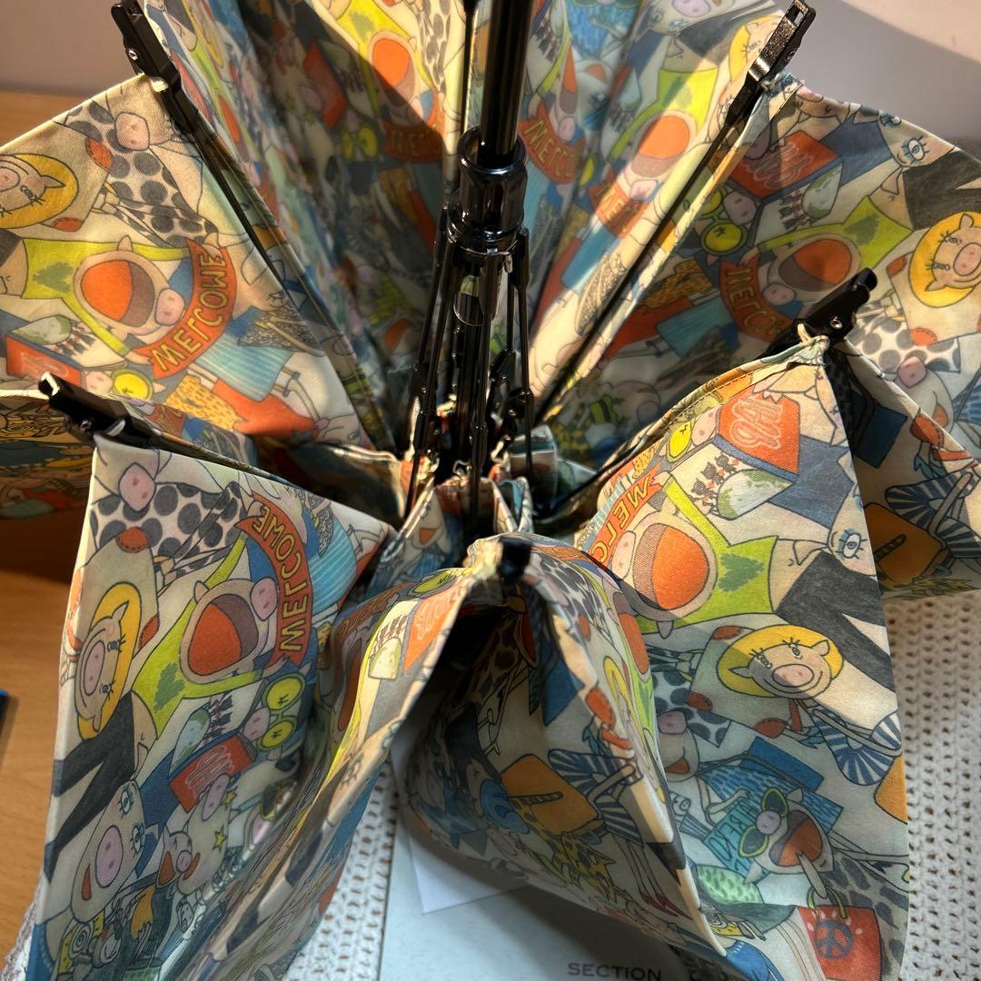 【ピンキー】 アルベロベロのケース付き折りたたみ傘