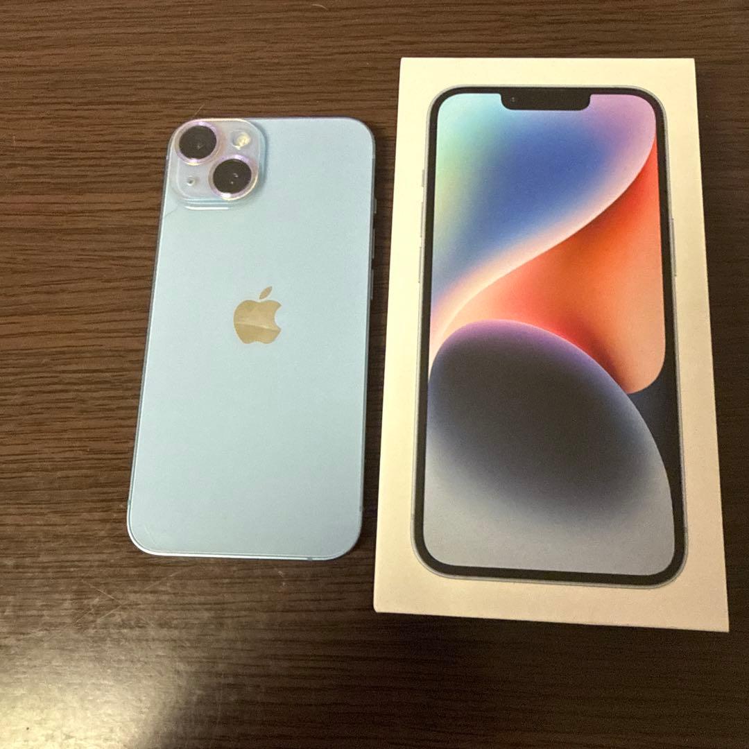 【週末値下げ】Apple iPhone 14 ブルー 128GB 本体