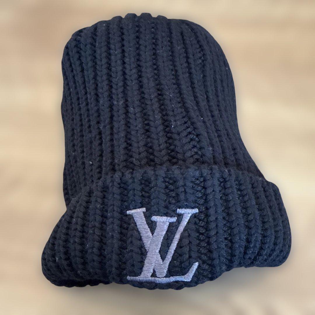 LOUIS VUITTON ルイヴィトンビーニー・オンリー ウールノワール黒