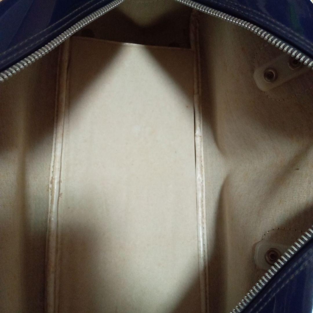 K*M様 asics TIGER エナメル ボストンバッグ ネイビー　ヴィンテー