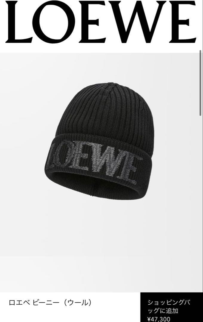 ロエベ ニット帽