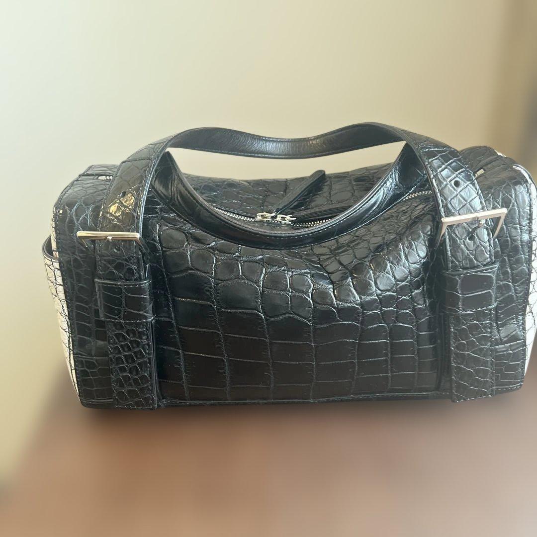 美品　BEAUGRAND ボーグラン クロコ　ボストンバッグ