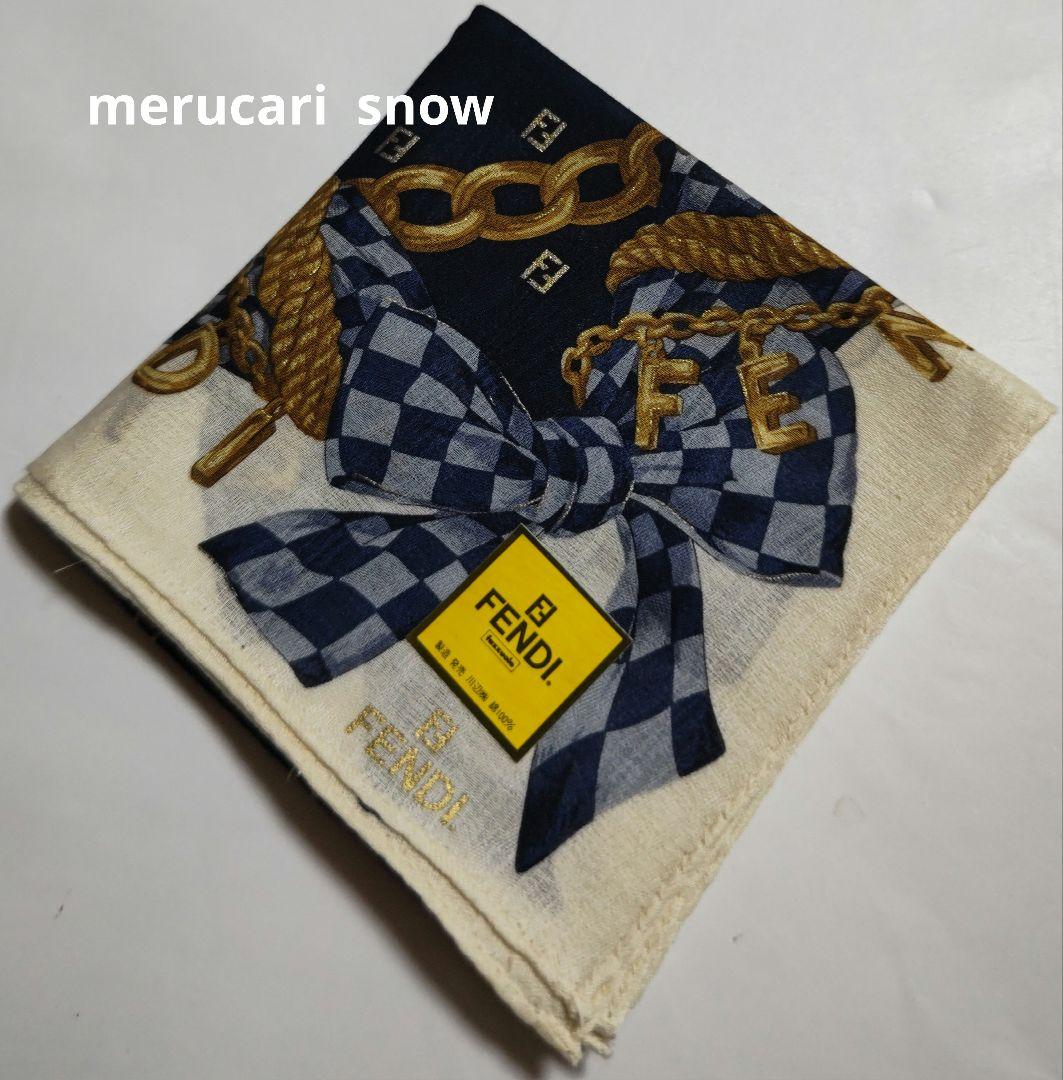 おまとめ3点　FENDI　ハンカチ　リボン　CELINE大判ハンカチ