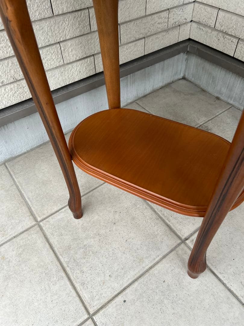 大理石 サイドテーブル コンソールテーブル 花台 猫足