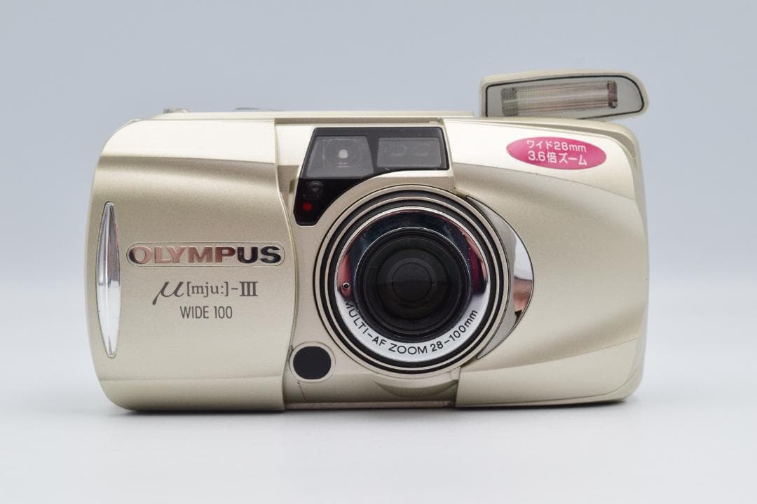 OLYMPUS μ[mju:]-III WIDE 100 ゴールド #CP061