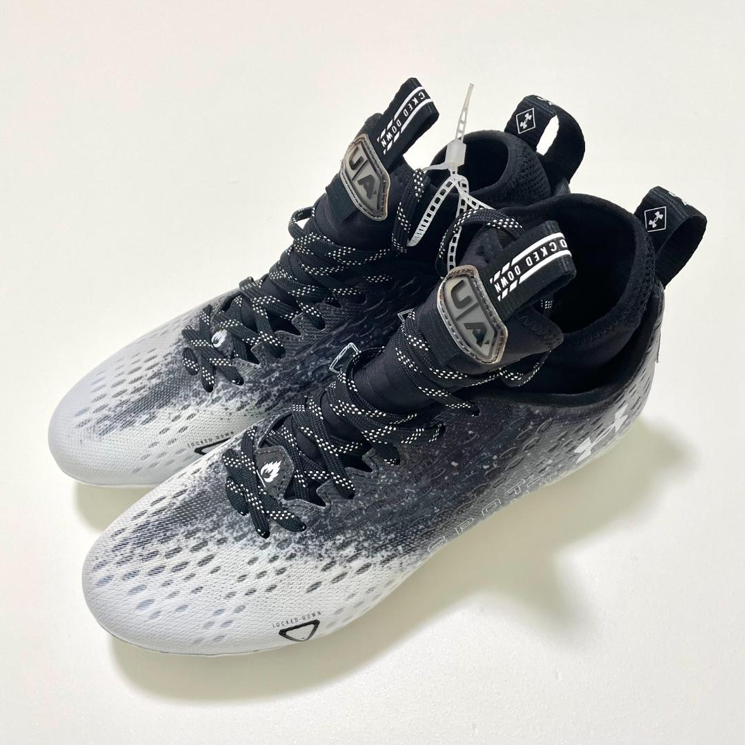 アンダーアーマー アメフトシューズ 27.5cm スパイク メンズ ブラック