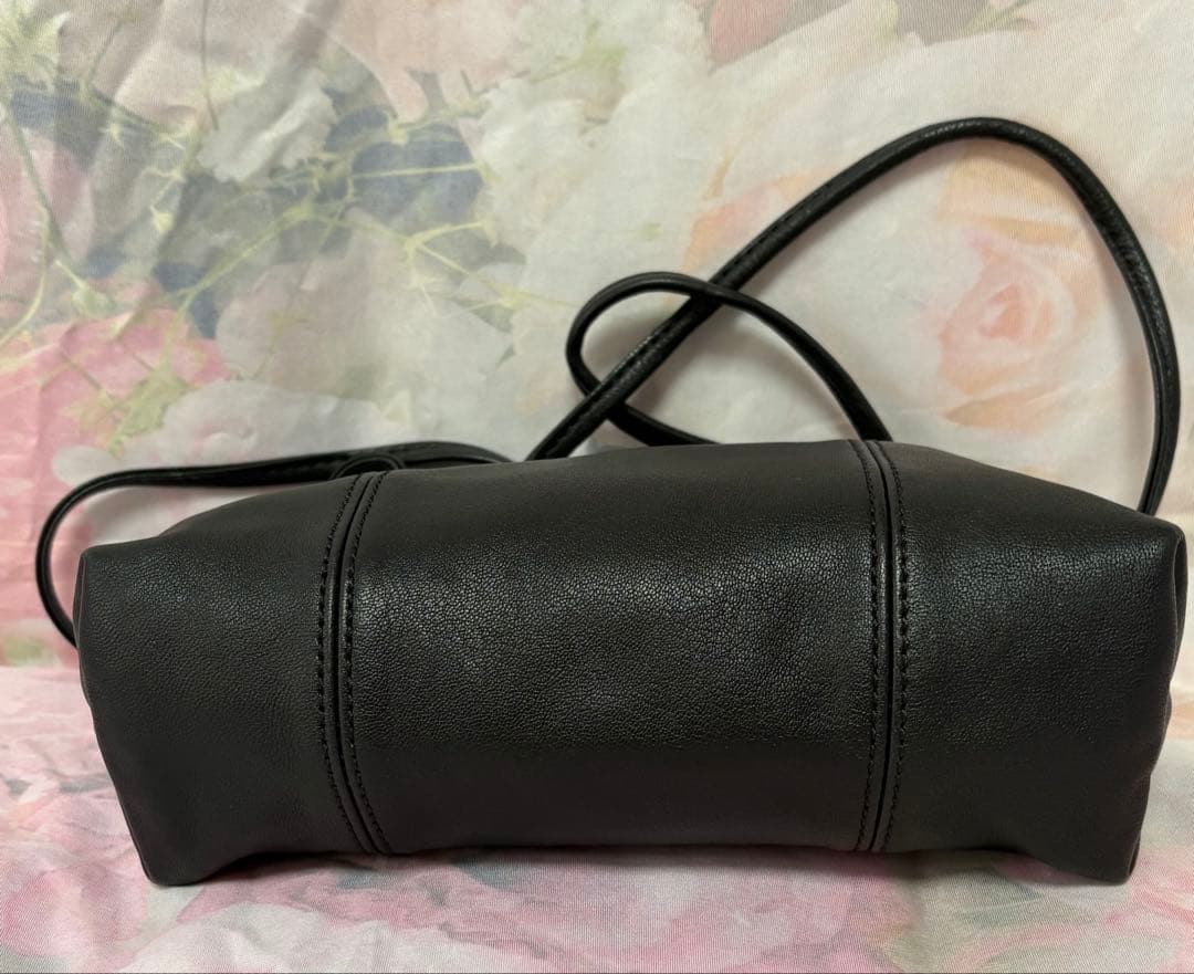 ロンシャン　ル　プリアージュ　キュイール　ショルダーバッグ　ポシェット