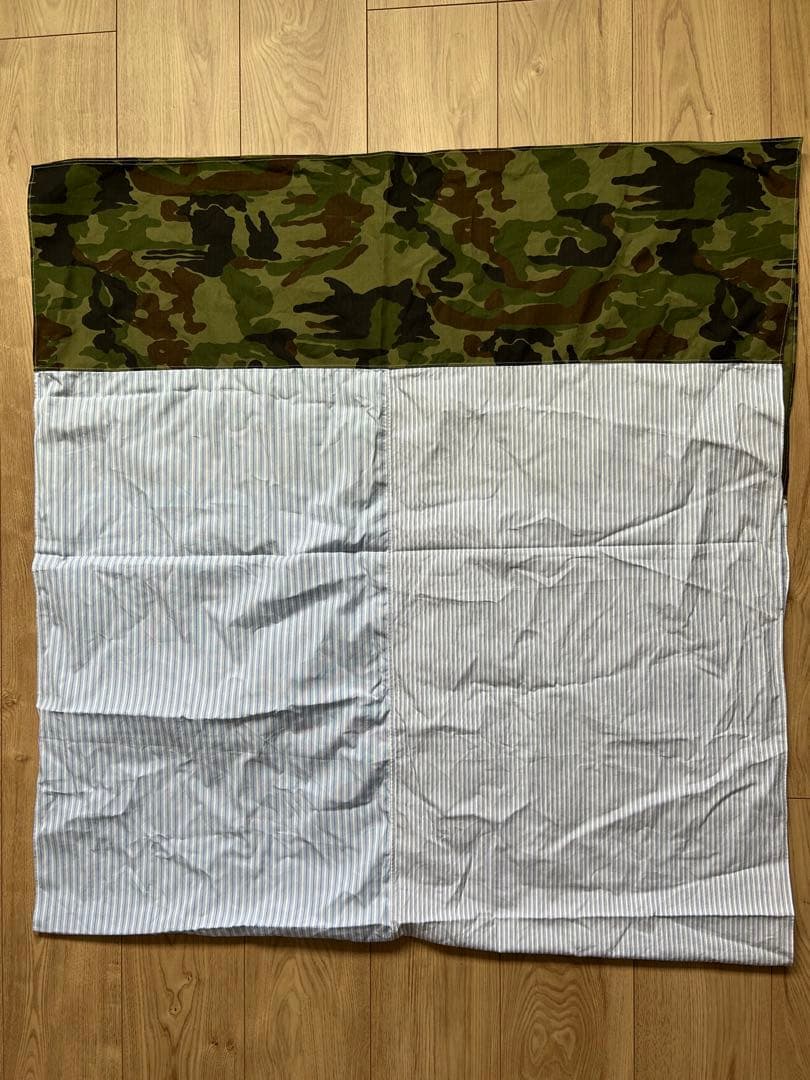 COMME des GARCONS SHIRT ストール 迷彩×ストライプ