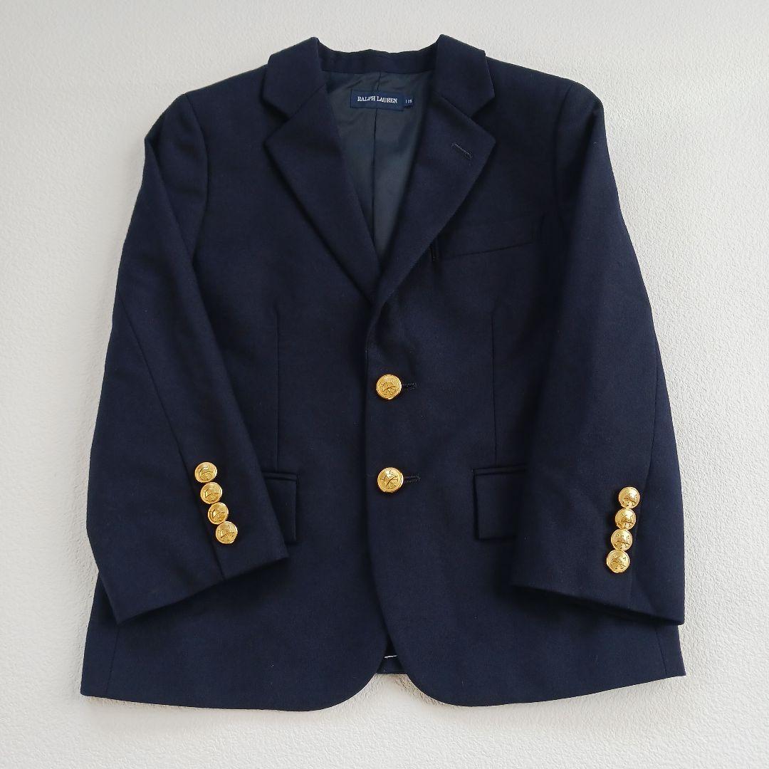 ラルフローレン他　キッズ　110～115　フォーマルセットアップ　金ボタン　フル