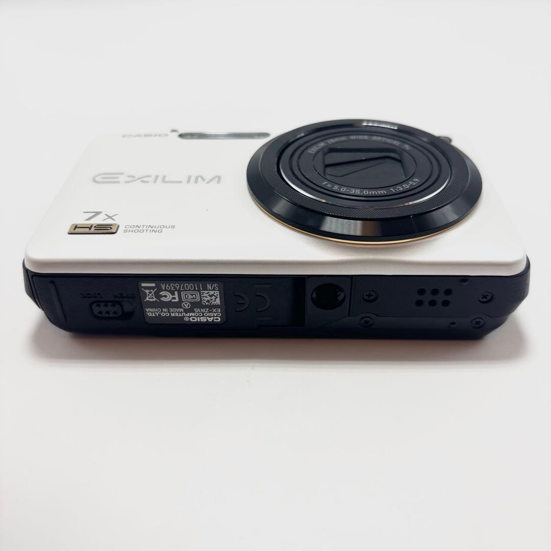 【美品】CASIO EXILIM EX-ZR15 ホワイト デジタルカメラ