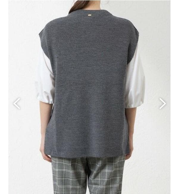 現行品♡アマカamaca 2025AW♡チュニックニットベスト♡ジレ