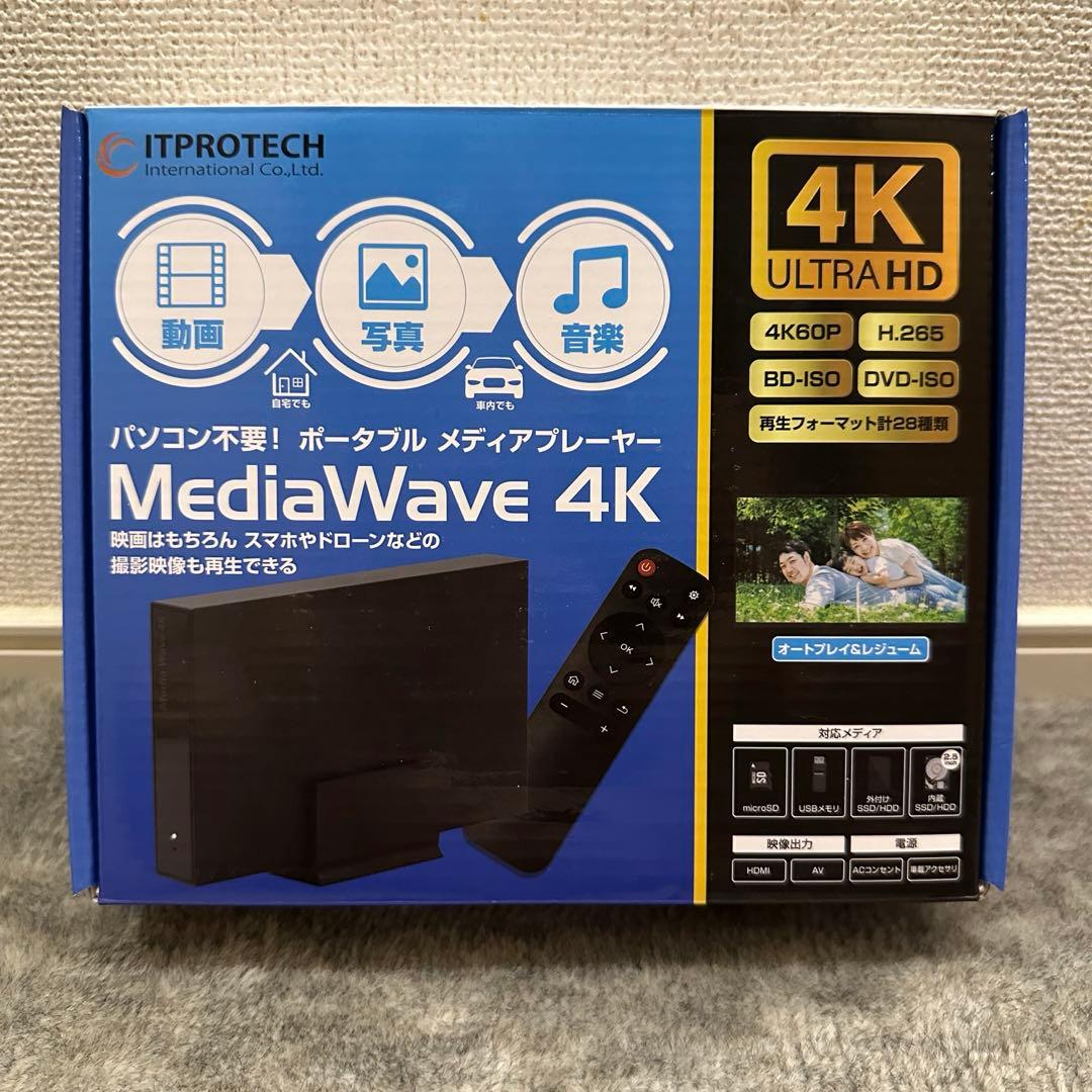 ITPROTECH 4K対応ポータブルメディアプレーヤー MediaWave4K