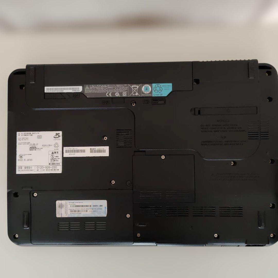 富士通　LIFEBOOK　AH77/G　Core i7　新品SSD　Office