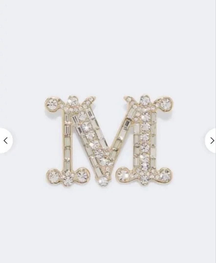 Max Maraクリスタル ブローチ -Optical white