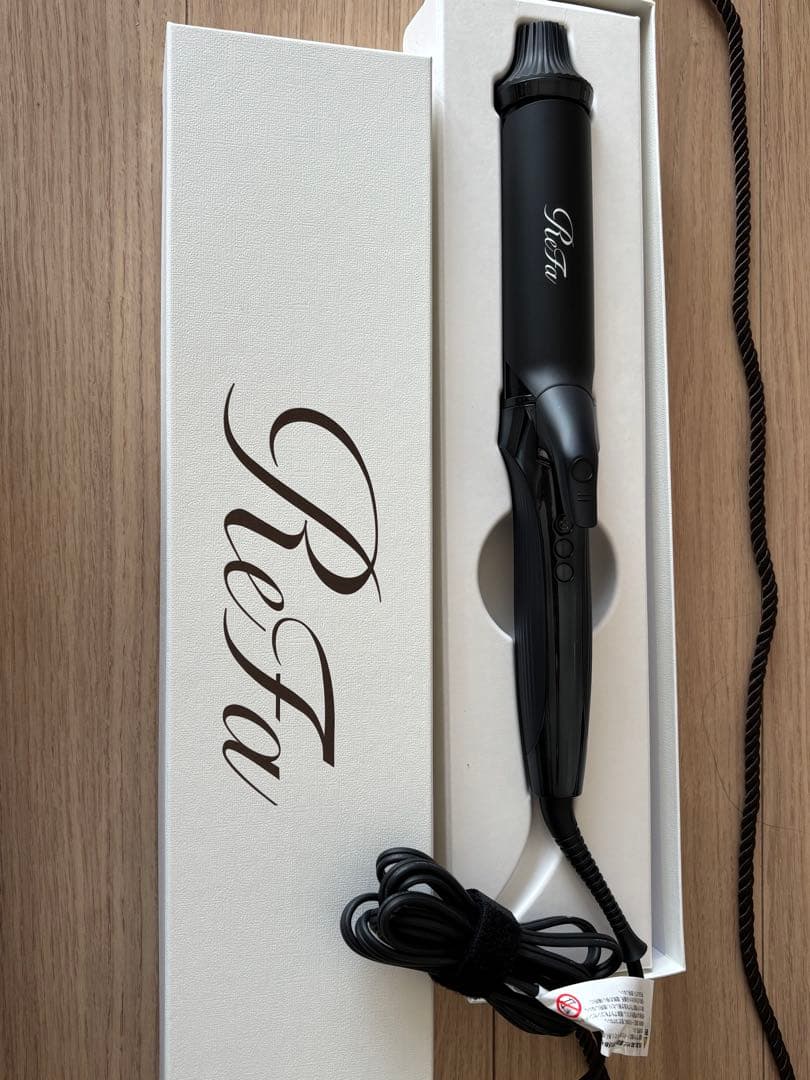 ReFa カールヘアアイロン ブラック　38mm