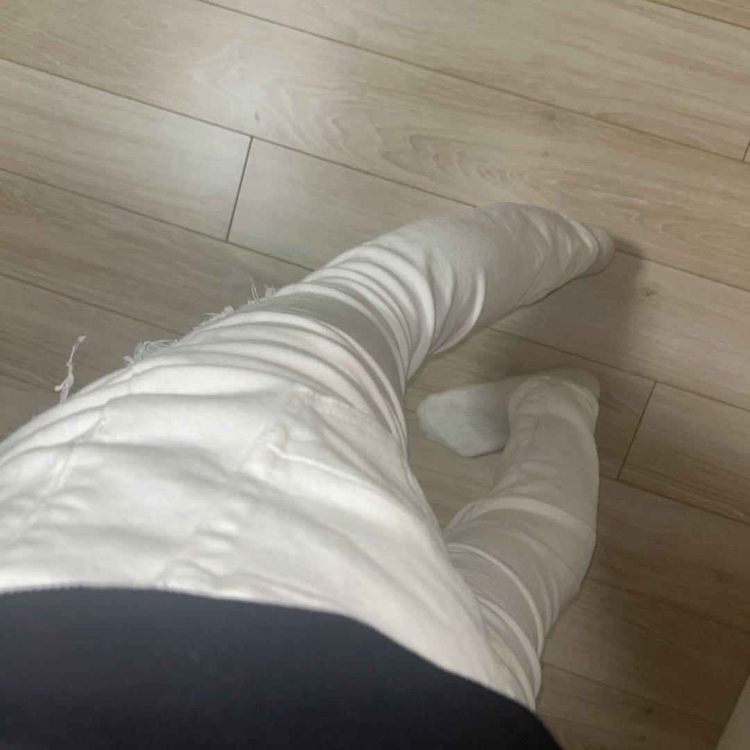 スリムフィットパンツ アミリ ミニマル パープル スビ