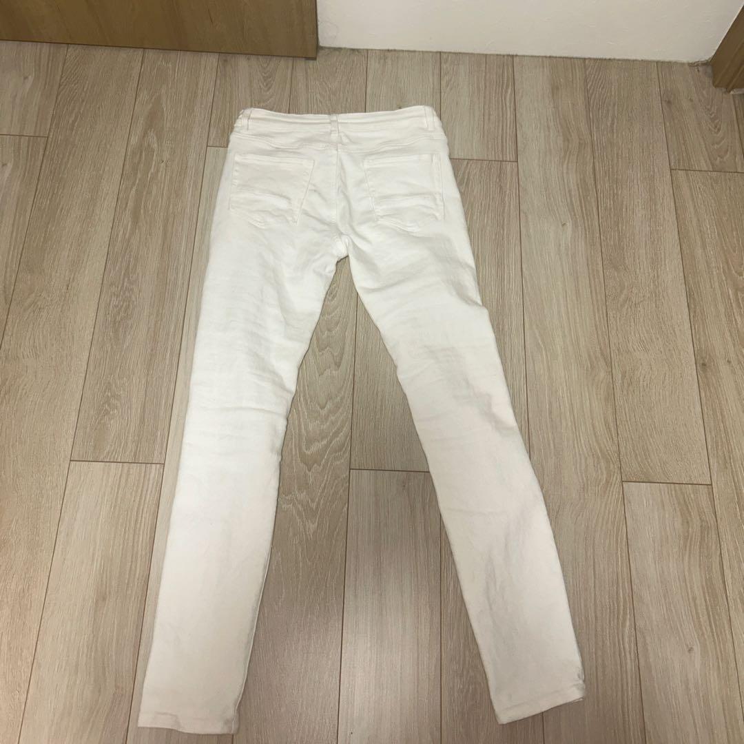 スリムフィットパンツ アミリ ミニマル パープル スビ