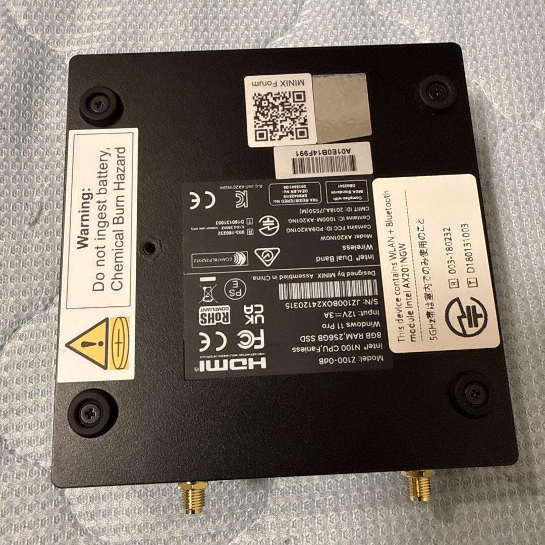 MINIX Z100 ミニPC N100 メモリ16GB SSD256GB 美品