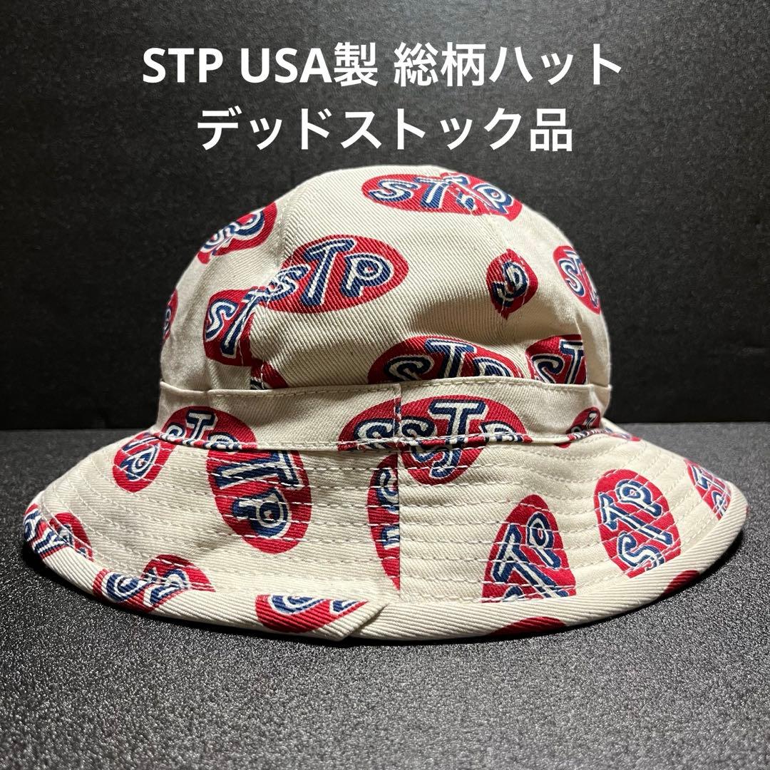 stp USA製 総柄ハット デッドストック品 バイカー made in usa
