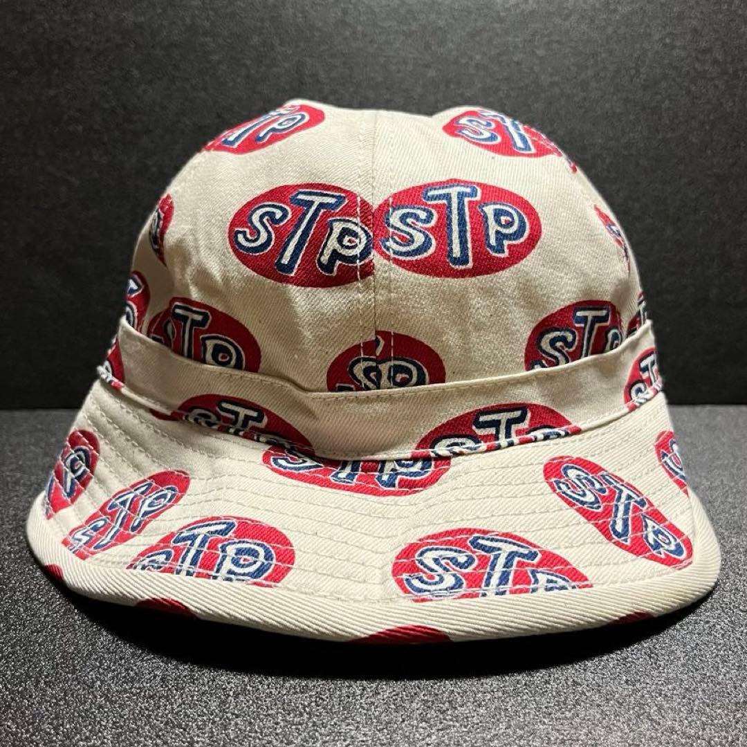 stp USA製 総柄ハット デッドストック品 バイカー made in usa