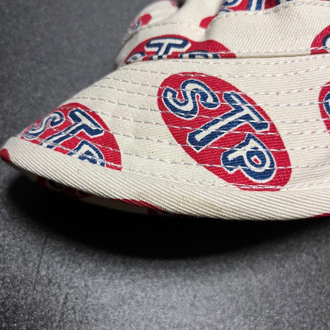 stp USA製 総柄ハット デッドストック品 バイカー made in usa