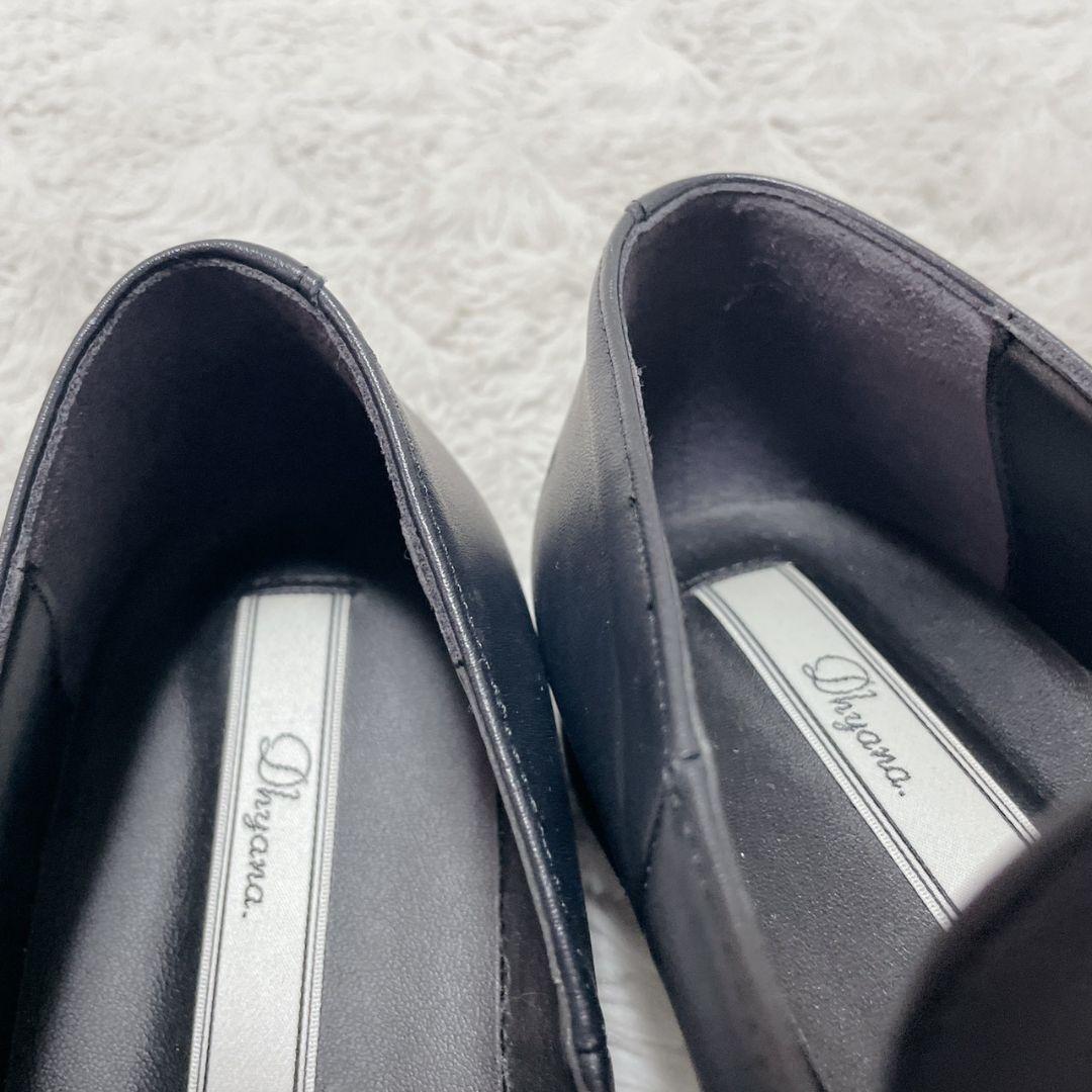 DHYANA ネイビー ローファー 24.0cm フォーマル レディース