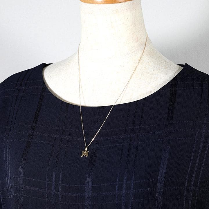 18金 イニシャル アルファベット ペンダント トップ ヘッド M m 新品