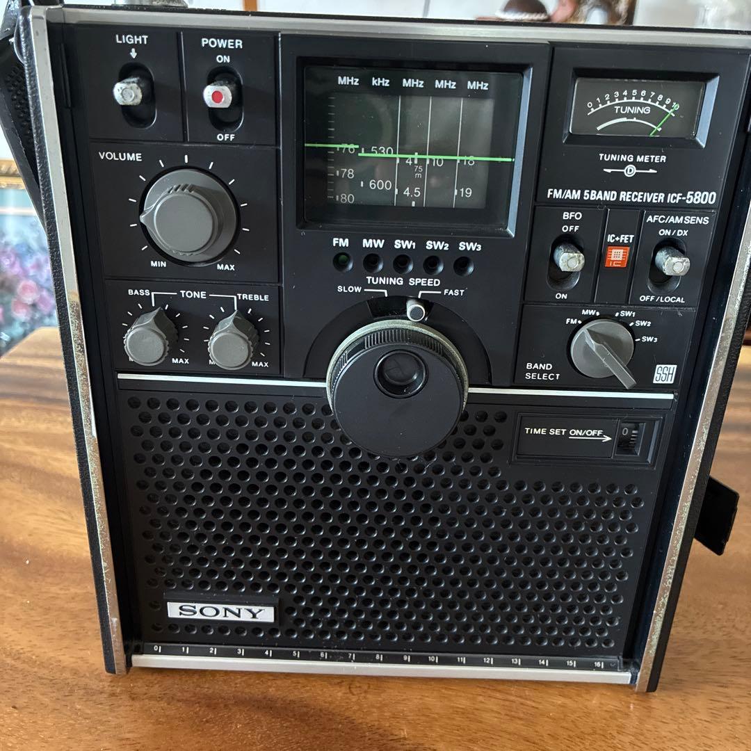 SONY ICF-5800 FM/AM ラジオ受信機