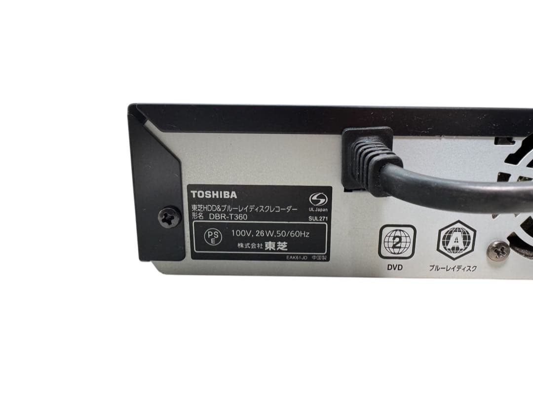 東芝REGZA HDD&ブルーレイレコーダー DBR-T360 2012年製