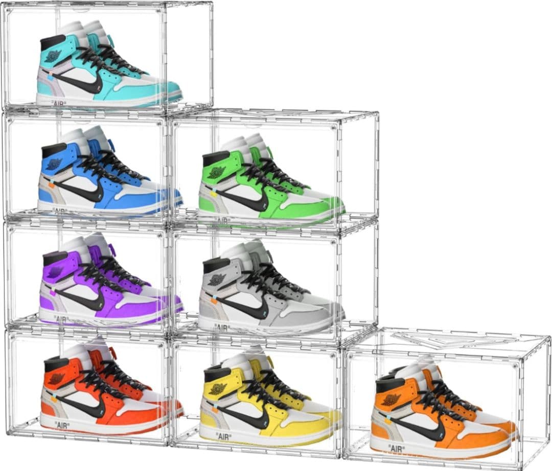 アクリル透明ケース 8 個セット 組み合わせ可・単体使用可(2-19)