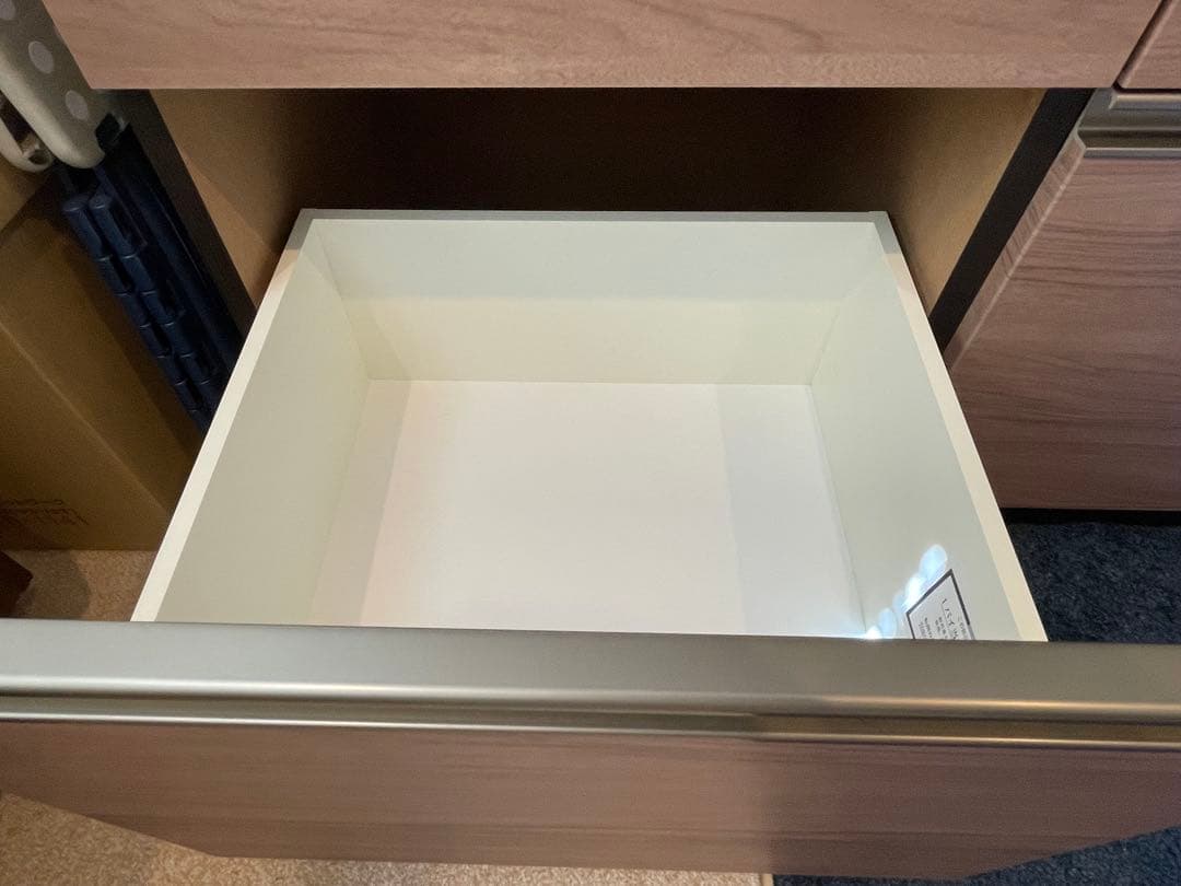 【みずき】キッチンボード　プレジャー９０ＬＬオープン　ミディアム