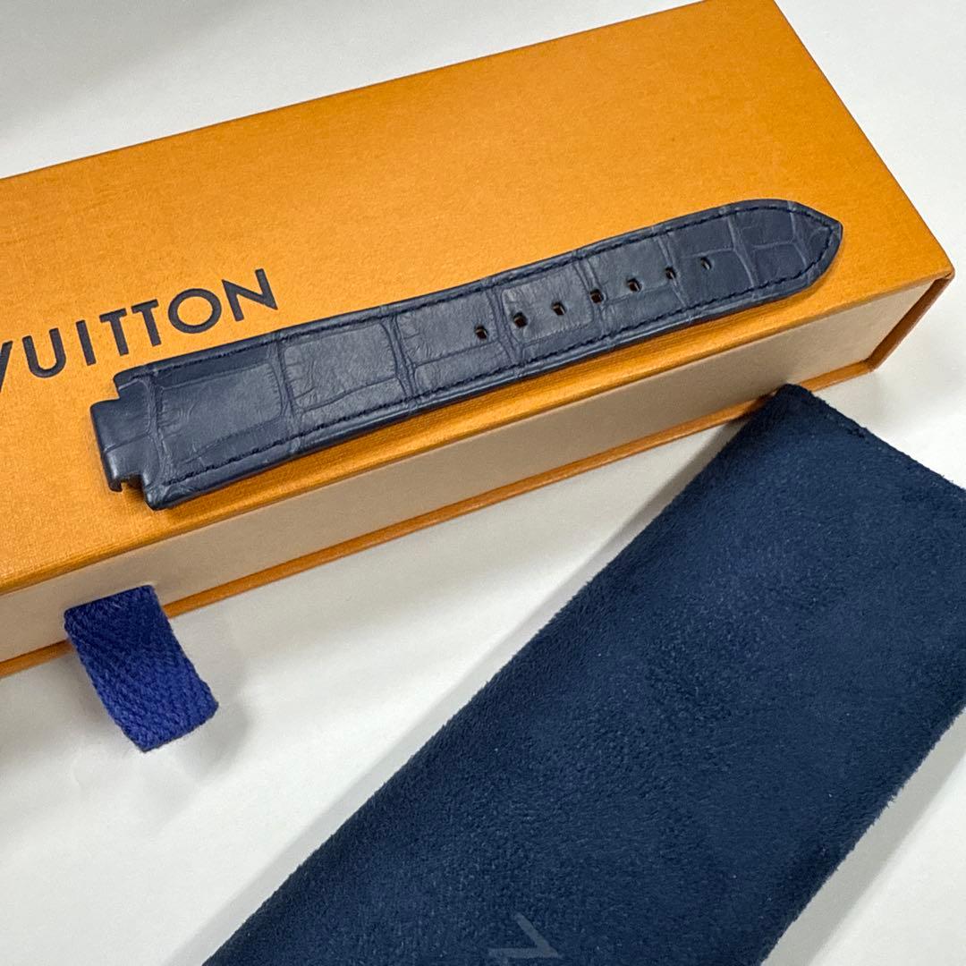 ルイヴィトン　時計　ベルト　アリゲーター　メンズL