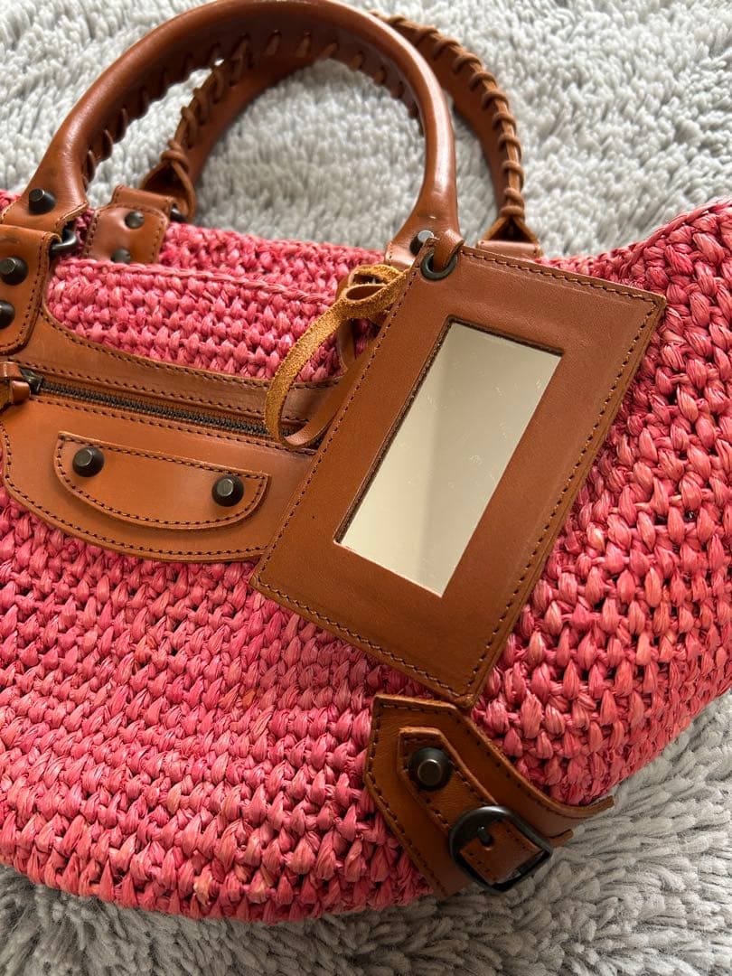 バレンシアガ カゴバッグ ピンク