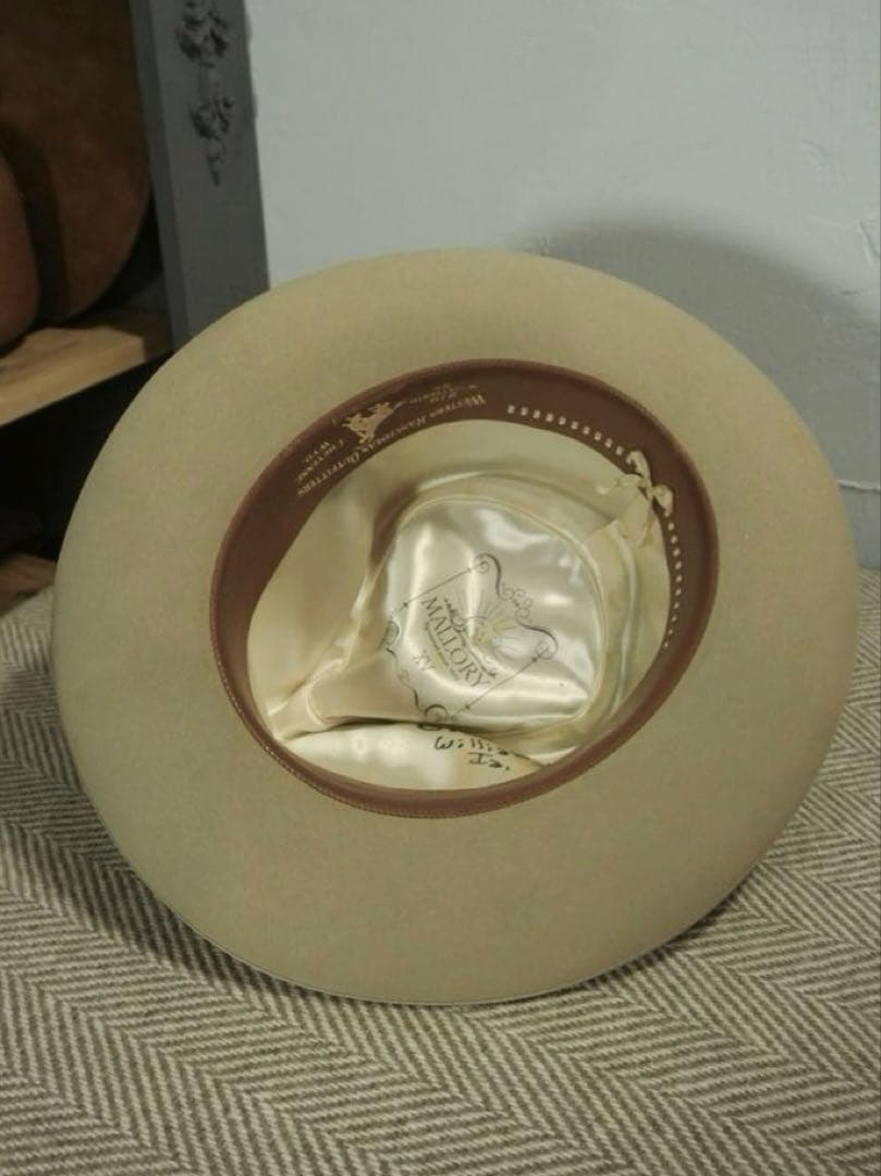 帽子 40s VINTAGE Mallory western 7 1/4 58cm