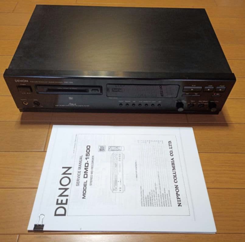 DENON デノン DMD-1500 ブラック MDレコーダー【難有り】