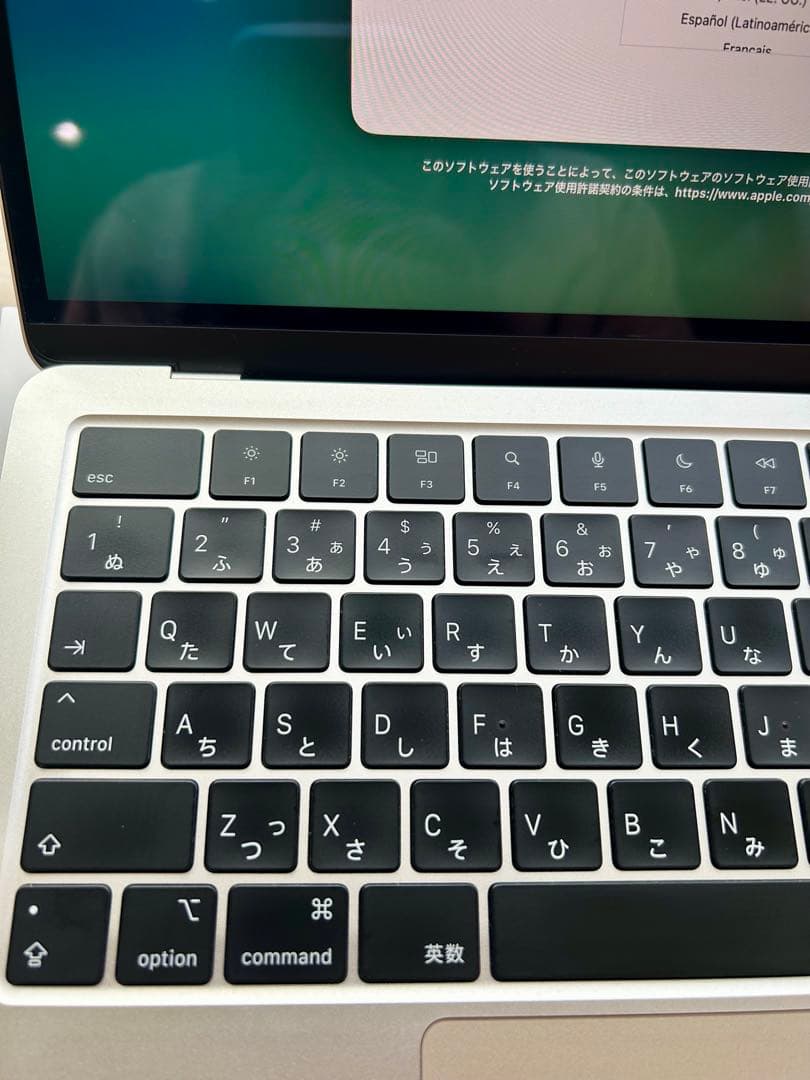 MacBookAir M2 16MB 512GB 13インチ スターライト